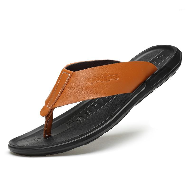 

beach Men rubber man Breathable slapi de shoe breathable comfortable for 2020 Sneakers sneaker blade teenslippers flip loafers1, Black