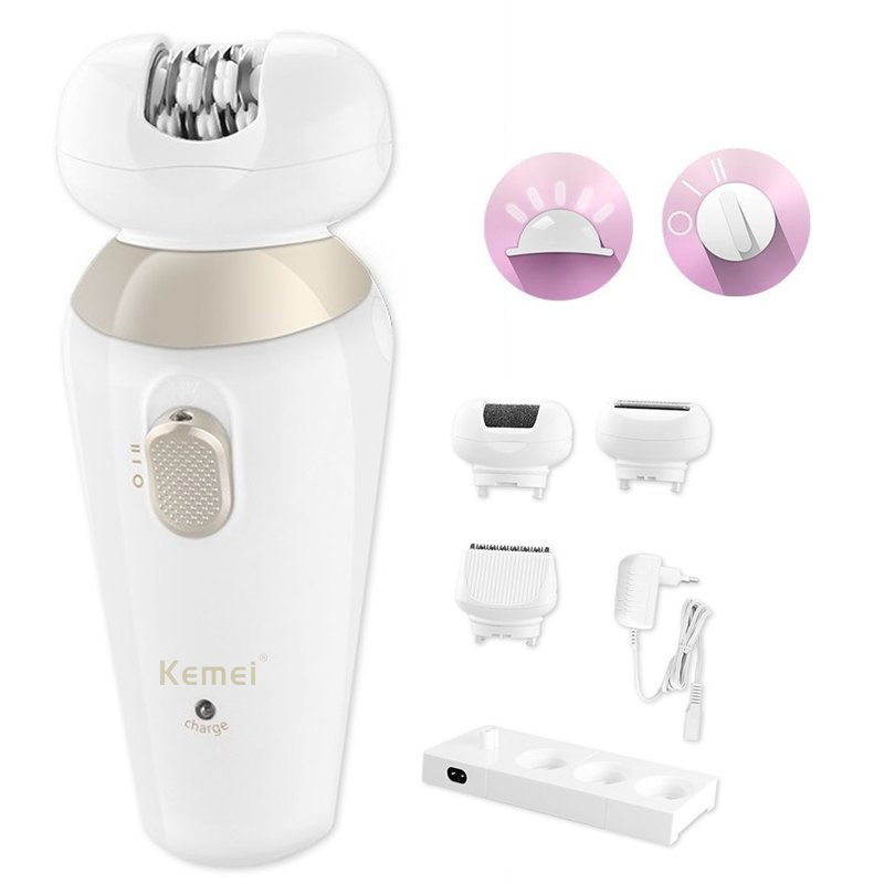 

4in1 Women Epilator electric female face hair removal lady shaver depilation leg epilation trimmer body depilatory facial