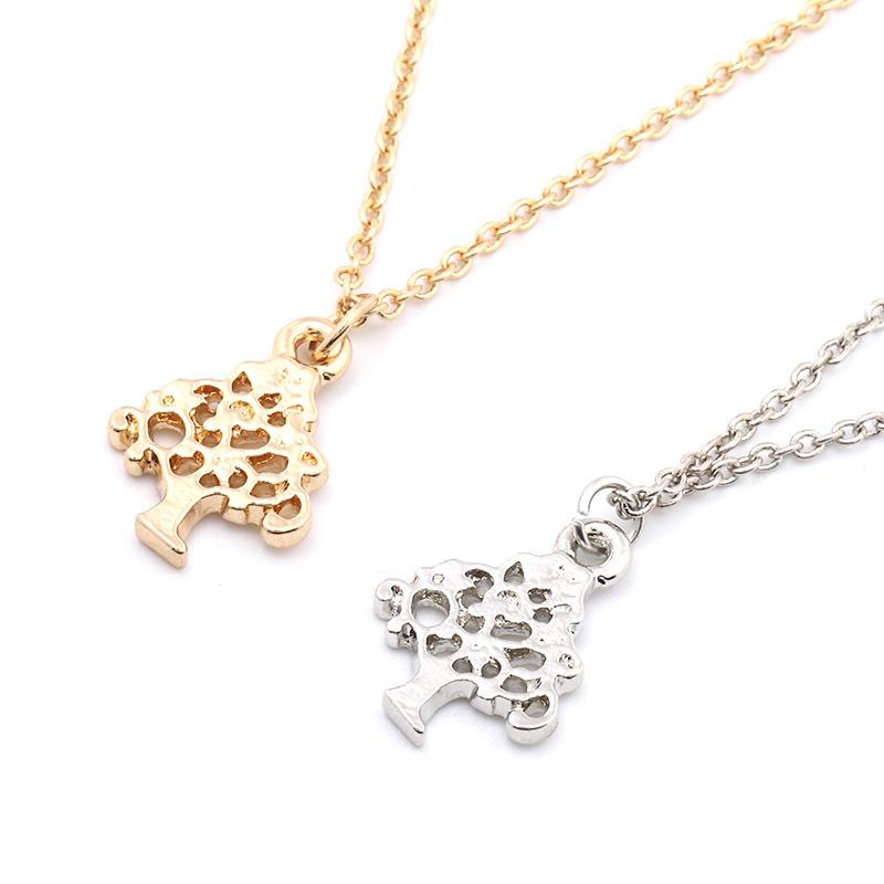 

Hollow Tree of Life Family Tree Pendant Necklace for Women Girls Fashion Jewelry
