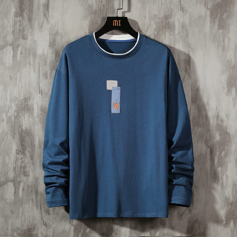 

2021 Long Sleeves Men's Tshirts New Spring Autumn Clothes Man's Classic T-shirt Top Tees High Quality Dtra, Ds918 2