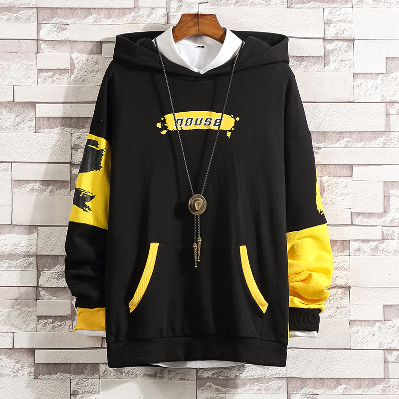 

2021 New Japan Style Casual O-neck Spring Autumn Black Hoodie Sweatshirt Men's Thick Fleece Hip Hop High Streetwear Clothes R4te, Wy03 1