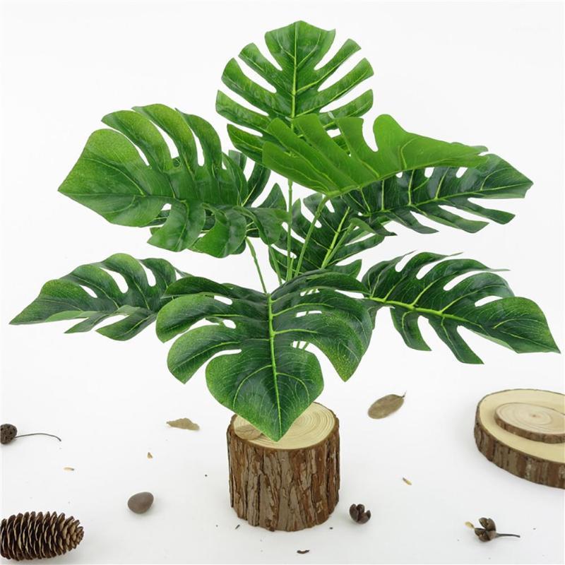 

1Pc Monstera Office Home Artificial Plant High Simulation Fake Foliage Leaf house office yard garden coffee shop1, Green