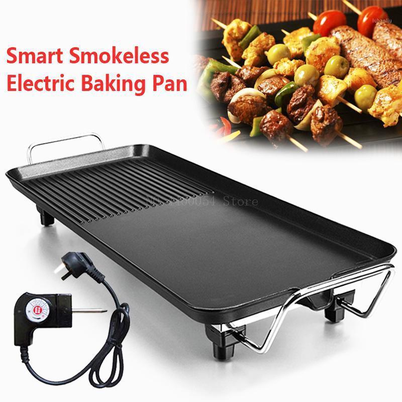 

Aluminum Electric Grills Indoor Korean Bbq Grill Ceramic Smokeless Non-stick Less smoke Home Electric Barbeque Tools1