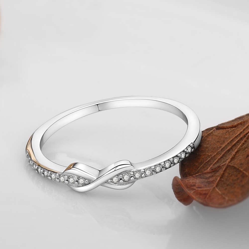 

Luxurys Designers Fashion Jz491 new women's digital 8 single row diamond ring simple copper zircon small ring joint tail ring