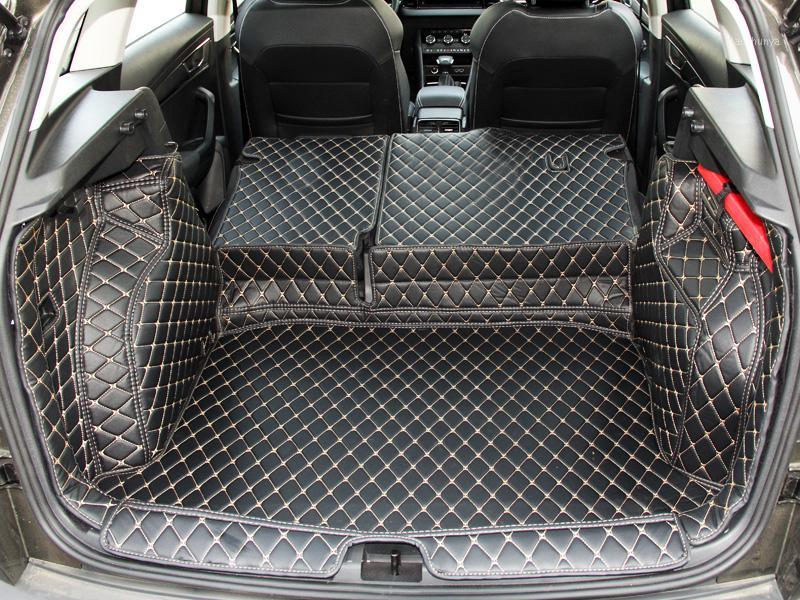 

fiber leather car trunk mat for karoq 2017 2018 2019 2020 car accessories1