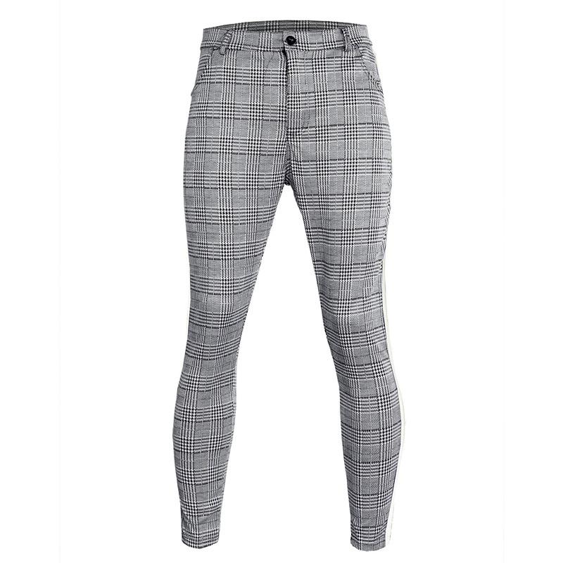 

Joggers Sport Skinny Pencil Pants Male Fitness Sportswear Elactic Sweatpants Men Casual Fashion Trousers Patchwork, Gary black 1054