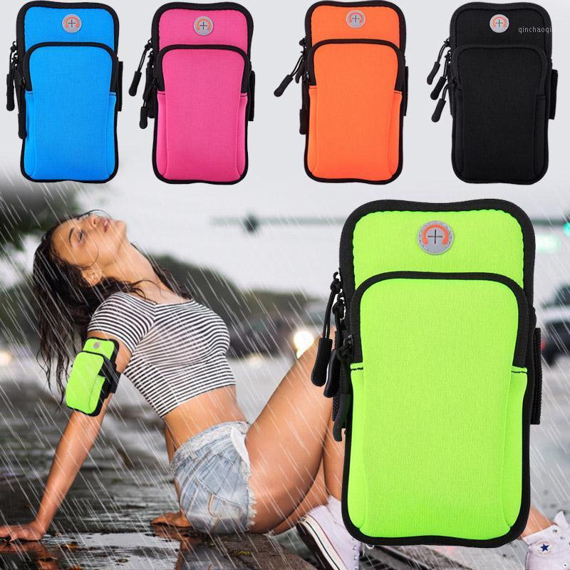 

Phone Case Bag Arm Band Pockets Riding Nylon Sport Mountaineering Wrist Wrap Gym Jogging Exercise Run Arm Package Workout1, Black