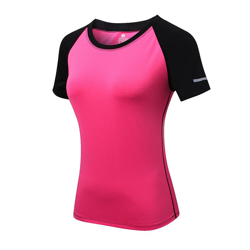 

2021 New Women Yoga Tops Quick Dry Fitness Sports Short Sleeve T Shirt Gym Running Workout Tops Slim Yoga Shirt Fitness Clothing, 5013 orange