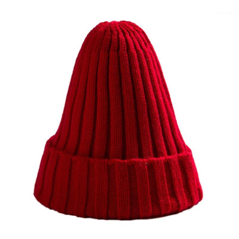 

Christmas new Women Winter Autumn Hiking Acrylic Thermal Hat Knitted Solid Flanging Girls Female Hat Wholesale Drop Shipping1