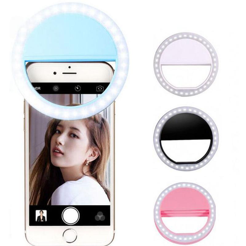 

USB Charge LED Self Timer Ring Light for Supplementary Lighting Selfie Enhancing Fill Light For Phones Phone Lights Ring