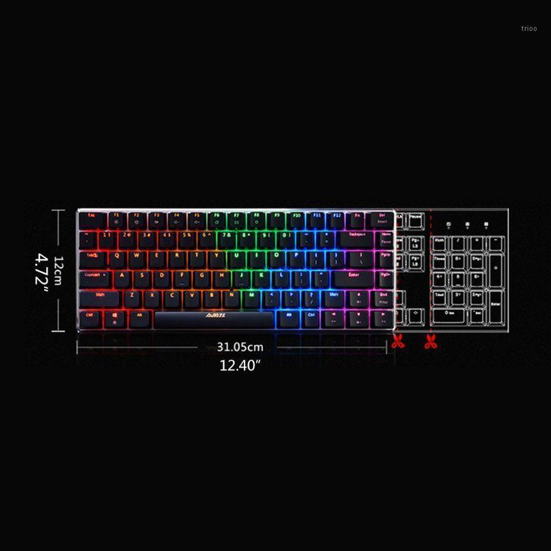 

Ajazz AK33 82 Keys Mechanical Keyboard Russian/English Layout Gaming Keyboard 37MC1