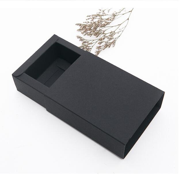 

20pcs Black Gift Box Packaging Drawer Paper Box perfume Boxes Packaging Wedding Party Candy Cardboard