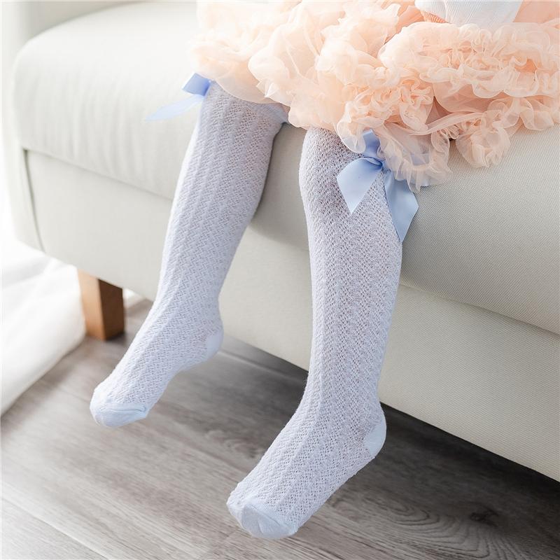 

Girl Long Tube Princess Children's Knee High Socks Kids Dance Socks Girl Cute New Bow Long High Quality Kids Sock, White