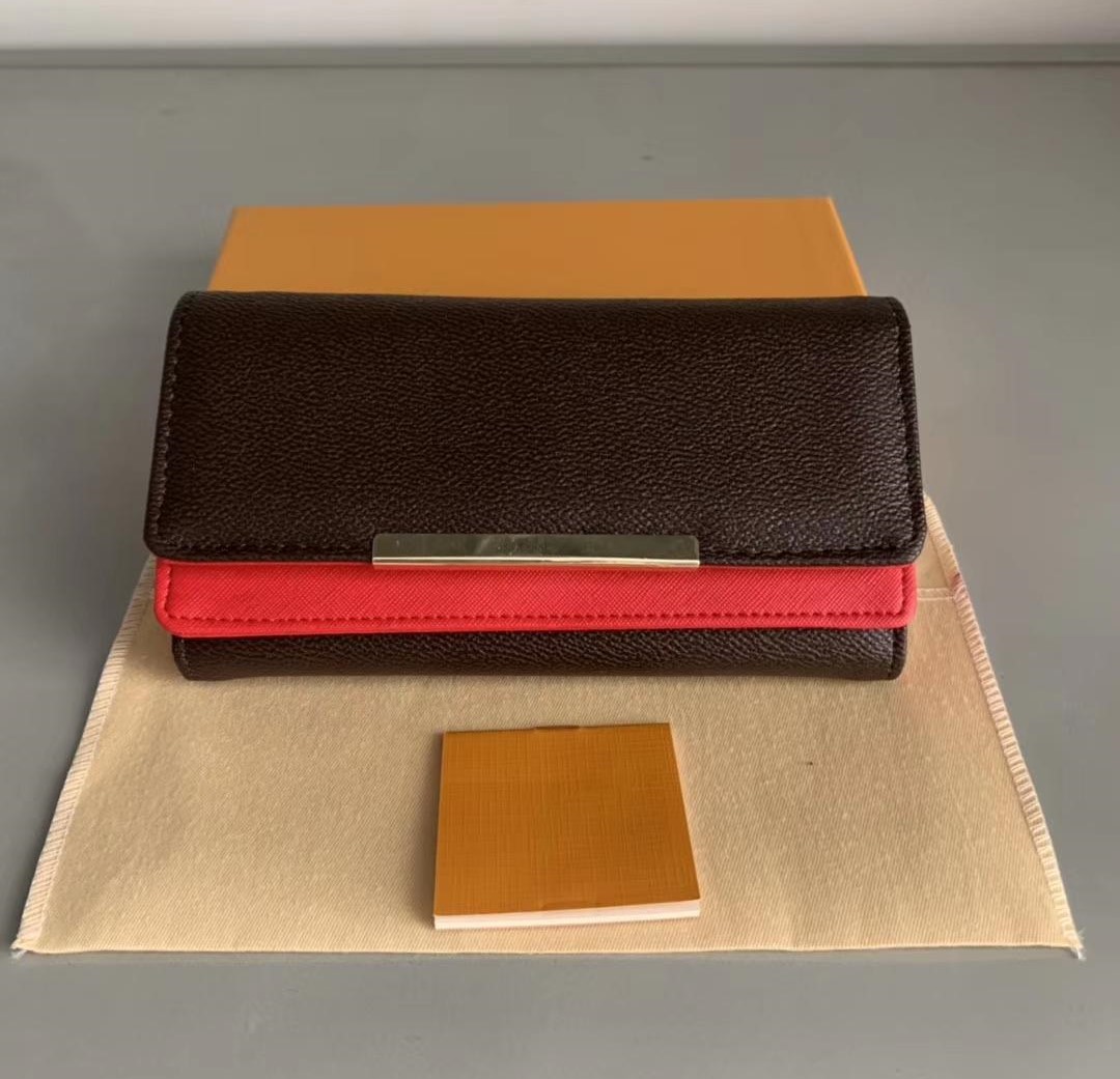 

2023 Free shipping billfold High quality Plaid pattern women wallet pures high-end luxury designer wallet Louise vuitton with box