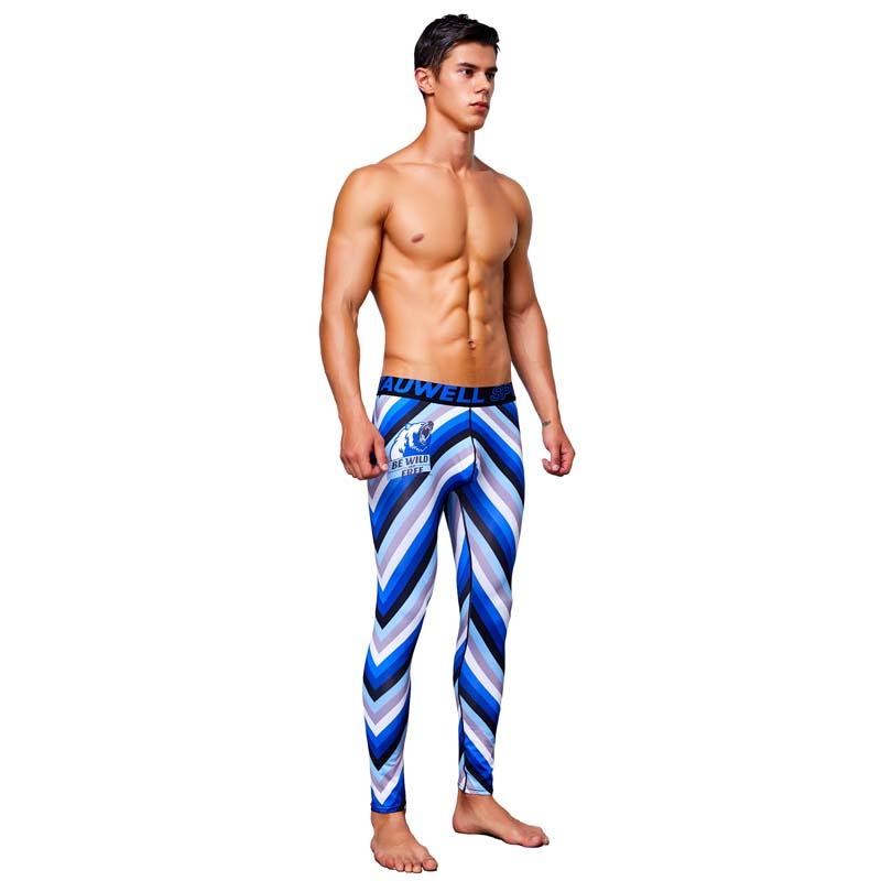 

Running Tights Men Sports Leggings Fitness Training Sweatpants Bodybuilding Tight, Blue