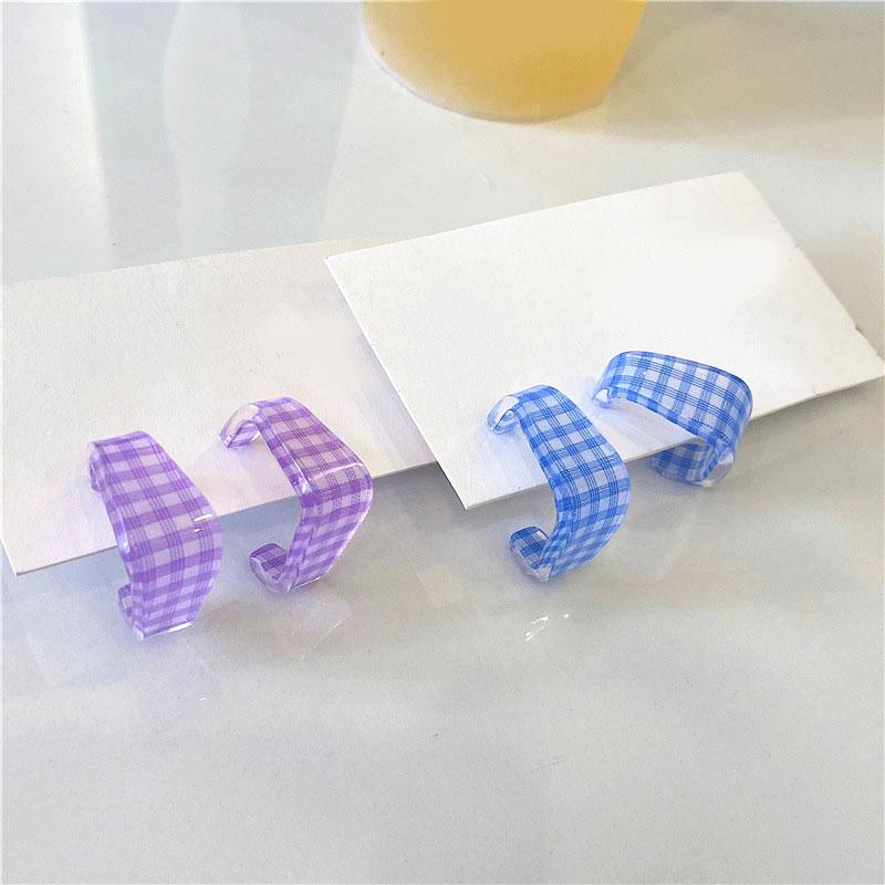 

Fashion Temperament Contracted Retro Earring Cream-Colored Geometric C Shape Earrings Design Earrings for Women