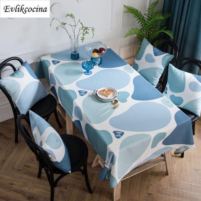 

Free Shipping Blue Cobblestones Tablecloth Table Cover Mantel De Mesa Multifunction Printed Cloth Nappe Centrini Moderni Obrus, As picture