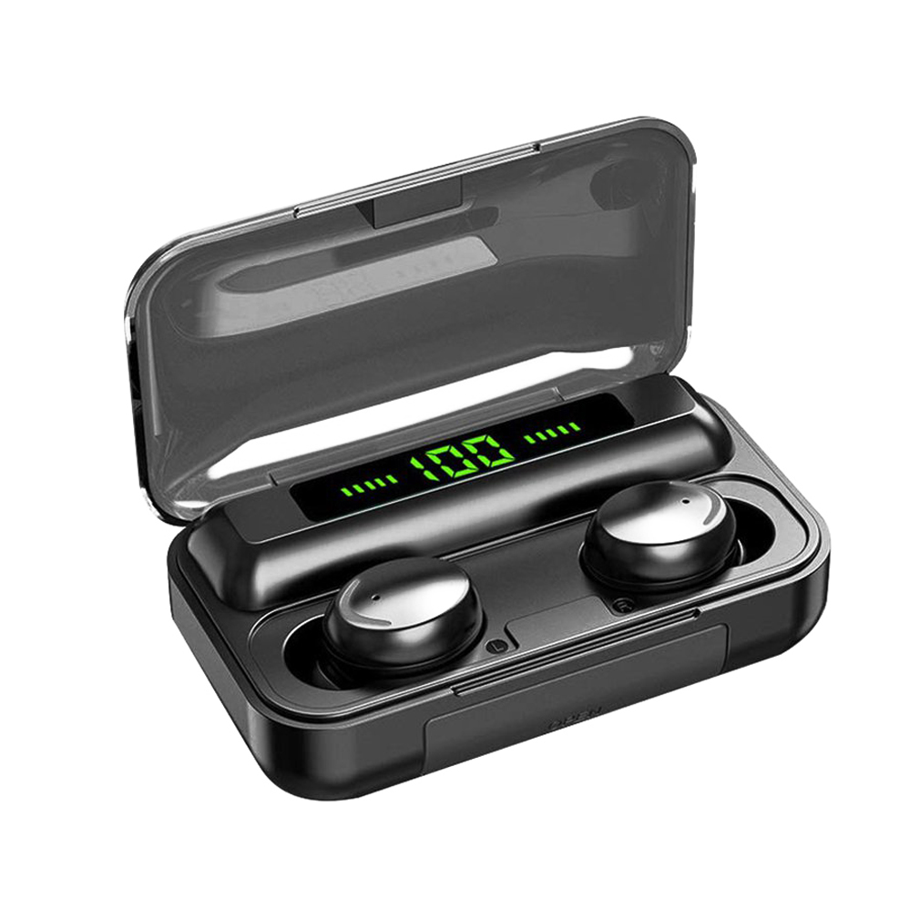 

F9 5C Bluetooth 5.0 Earphones TWS Wireless Headphones Handsfree Headphone Sports Earbuds Gaming Headset, Black