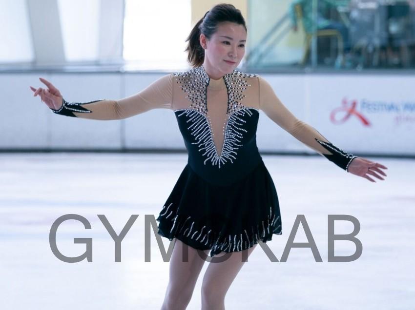 

2020 Figure Skating Dress Girl's Customized Ice Skating Dress Gymnastics Costume A010, As photo