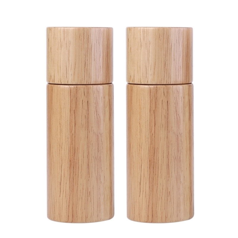 

Wooden Salt and Pepper Grinder Set, Manual, 6" for Seasoning, Cooking, Serving, Dining - Gift Mom 220221