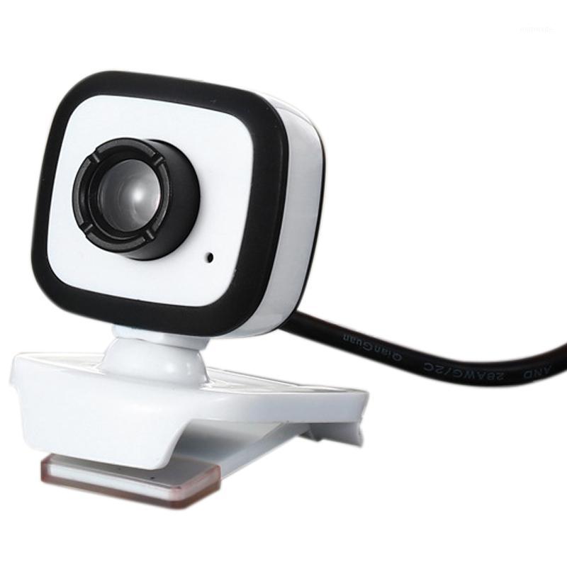 

Webcam 480P HDWeb Camera with Built-in HD Microphone USB Plug Play Web Cam Widesn Video White1