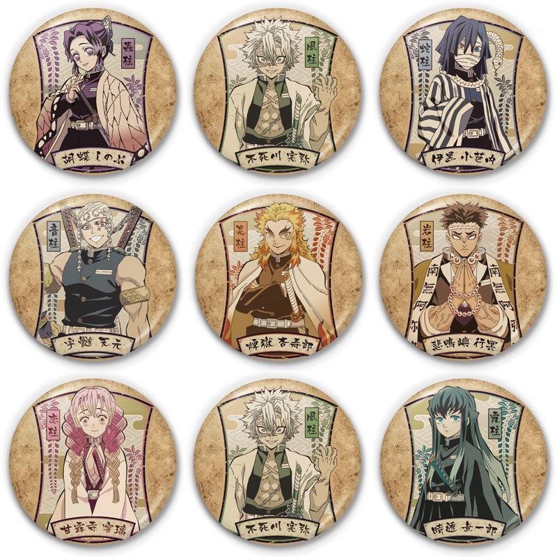 

Cartoon Demon Slayer Ladies Round Women Brooch Charms Fashion Pendant Badges Enamel Pins Couples Cute Trendy Party Metal Broszka1