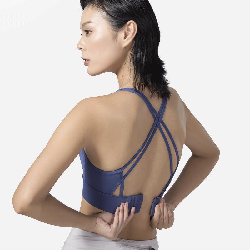 

SALSPOR Women Sport Bra Breathable Push Up Shockproof Fitness Training Yoga Bra Sexy Underwear Sportwear Running Gym1, Yellow