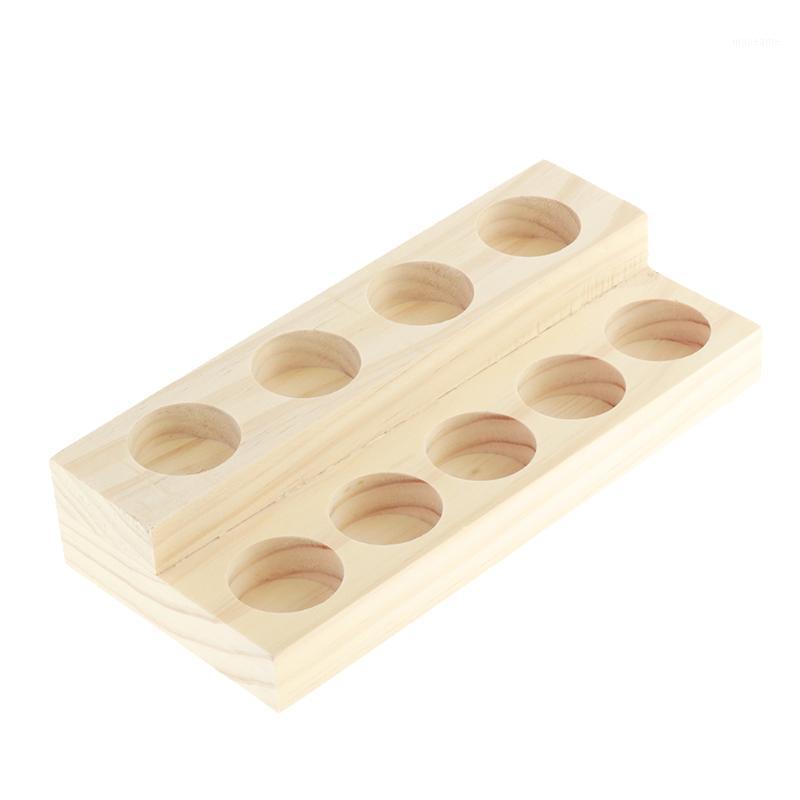 

2 Layers 9 Slots Wooden Essential Oil Bottles Holder Display Rack Storage Case Organizer Tray1