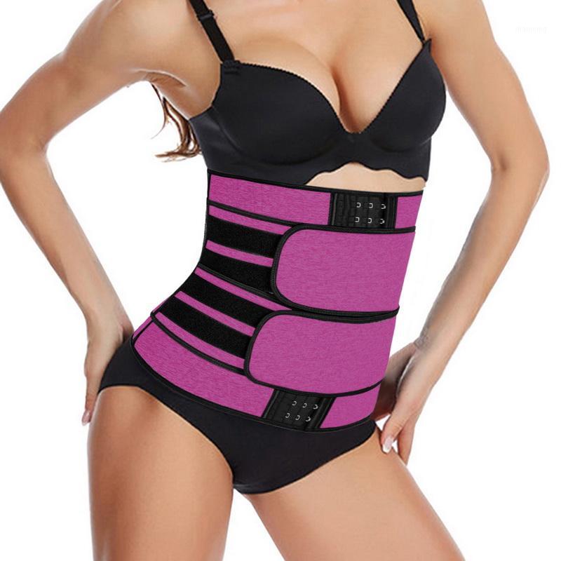 

2020 New women Waist Trainer Fitness Sauna Sweat Neoprene Slimming Belt Girdle Shapewear Modeling Strap Zipper Body Shaper1, Black