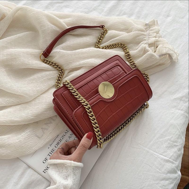 

Evening Bags Stone Pattern Handbag 2022 Messenger Bag Ladies Shoulder Crocodile Female Chain Summer