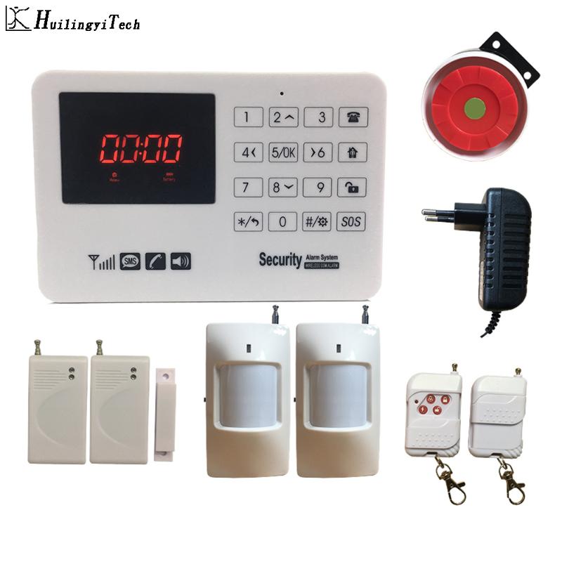 

HuilingyiTech Home Security Alarm System Touch Screen Control Business Alarm Burglar Protect System