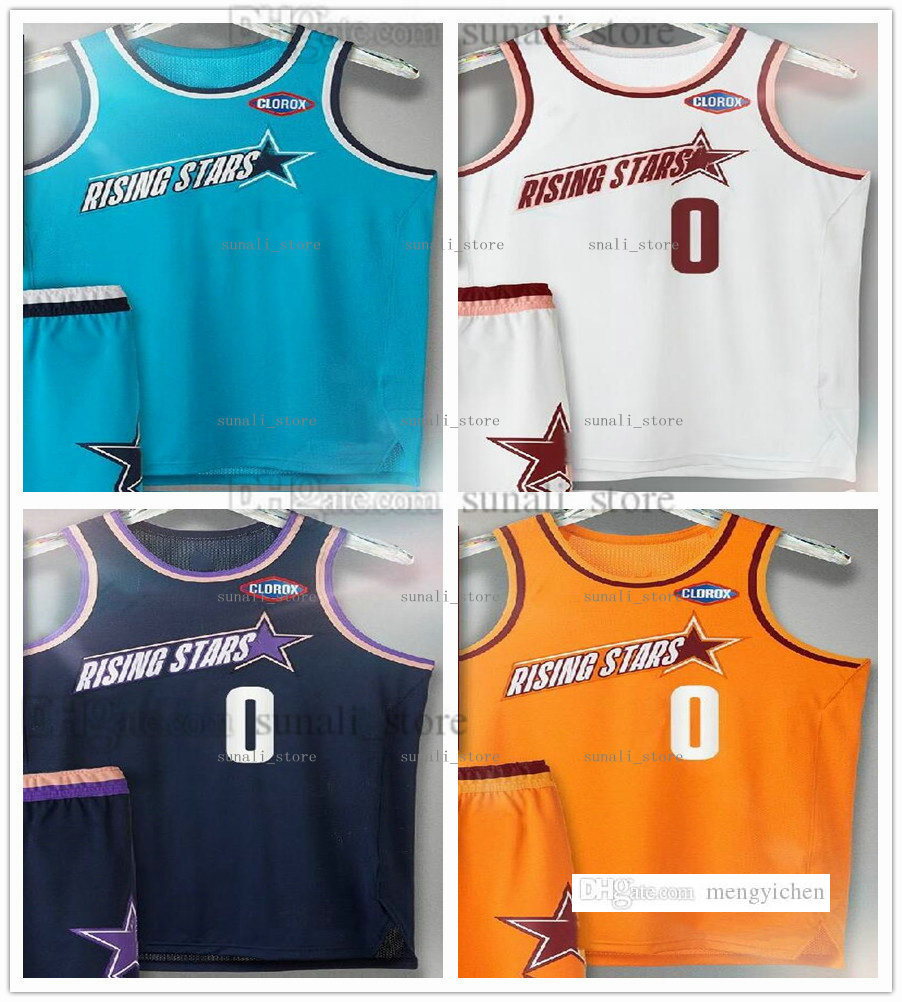

2022 Rising Stars Basketball Jersey Cole Anthony 50 Jalen Suggs 4 Tyrese Maxey 0 Herbert Jones 5 Jalen Green Josh Giddey 3 MarJon Beauchamp, Black;red