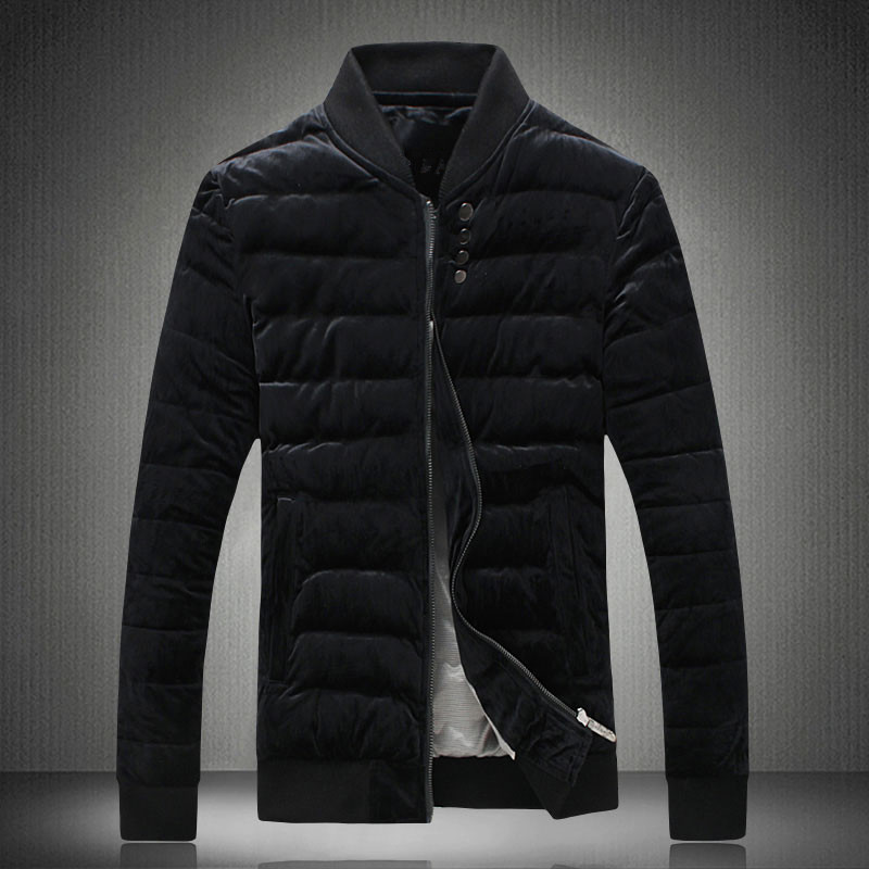 

2021 New Men Parka Winter Coats Slim Fit Pure Cotton From Warm Plus Size M-5xl WY6J, Burgundy.