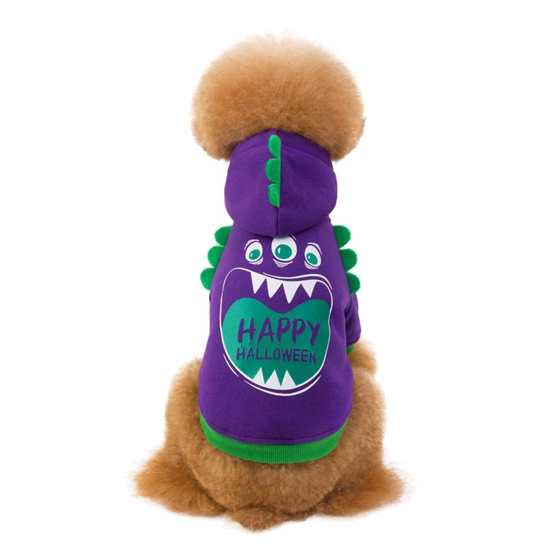 

Funny Halloween Cosplay Carnival Costume for Small Dog Coat Winter Warm Puppy Outfit Pet Supply, Purple