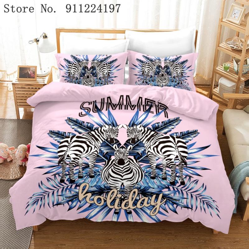 

Black Gold Animal Bedding Set 3D Animal Printed 3pcs Duvet Cover Home Textile Comforter Quilt Cover Single Double 240*220CM