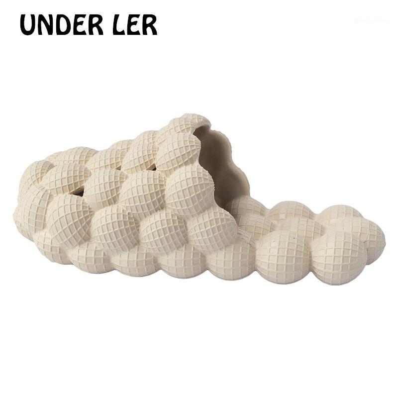 

2020 summer slippers shoes men and women cute jelly sandals outdoor beach sandals1, Beige