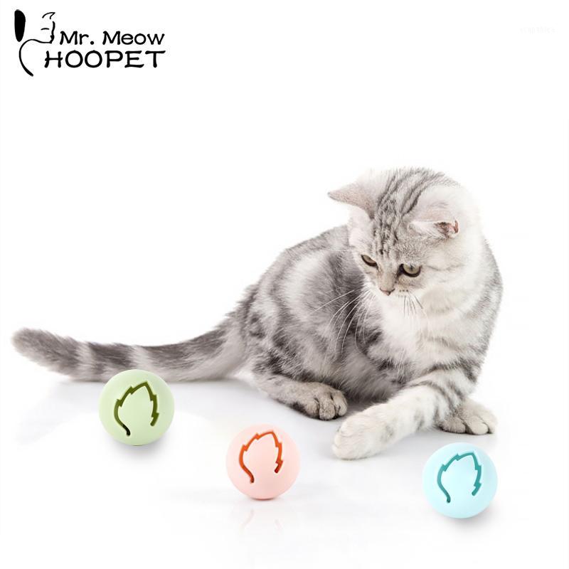 

Hoopet Interactive Toy Cat 3Pcs Ball Cat Toys Bell Catnip Stuffed Toys For Cats1