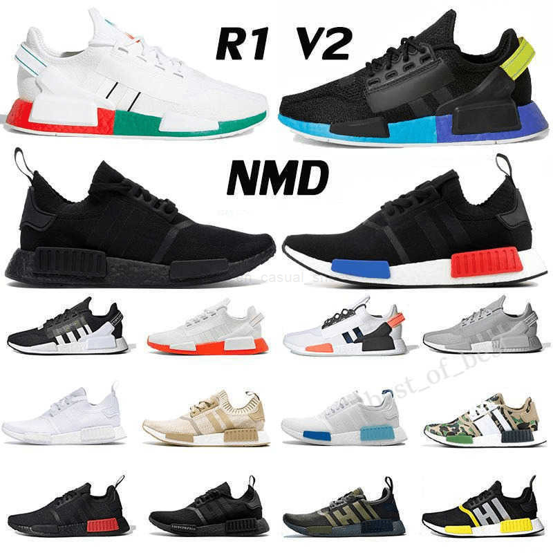 

2022 Nmd r1 v2 mens running shoes White Speckled mexico city metallic core black munich oreo green men women outdoor trainer sports sneakers, 31