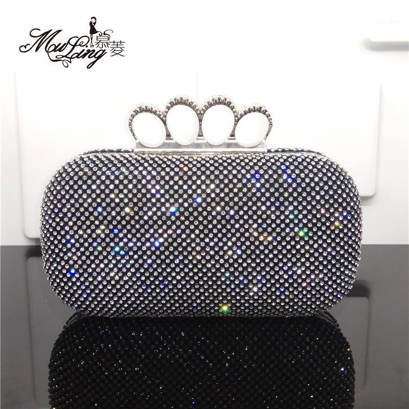 

Women's Dinner Bag Shoulder Bag 2020 Dinner high end water drill evening skew straddle women's hand1, Black