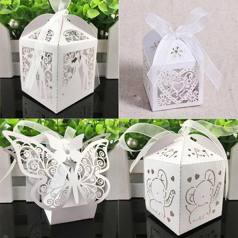 

10pcs Laser Cut Hollow Cute Carriage Favors Box Gifts Candy Boxes With Ribbon Baby Shower Wedding Birthday Event Party Supplies1
