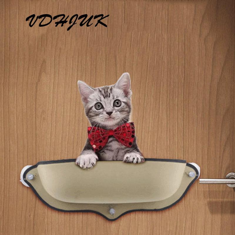

New Removable Cat Window Cave Window Mounted Cat Bed Lounger Perch Cushion Hanging Shelf Seat