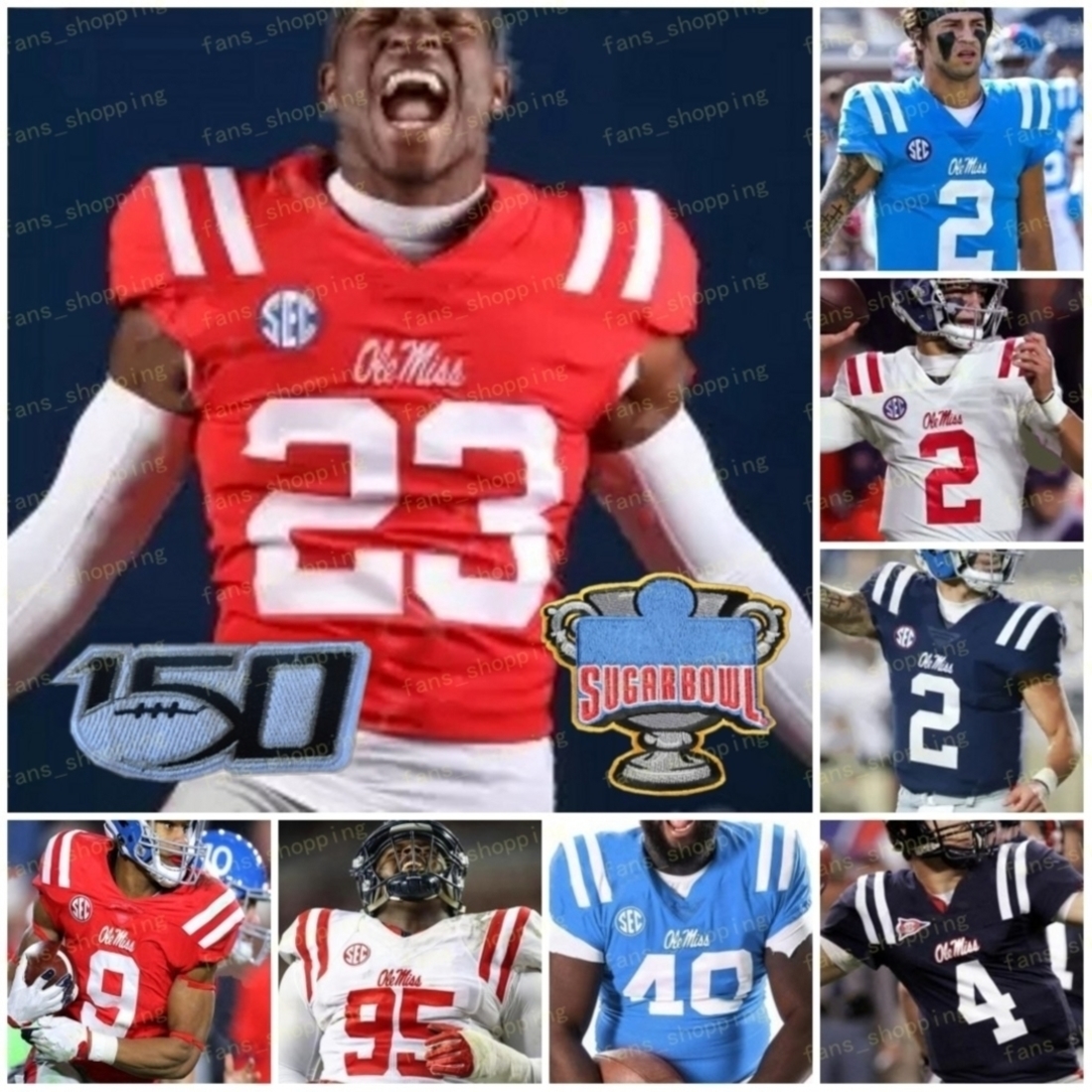 

2021 Sugar Bowl Ole Miss Rebels Football Jersey 2 Matt Corral Jerrion Ealy Elijah Moore John Rhys Plumlee Snoop Conner Jonathan Mingo Casey Kelly DK Metcalf Manning, As
