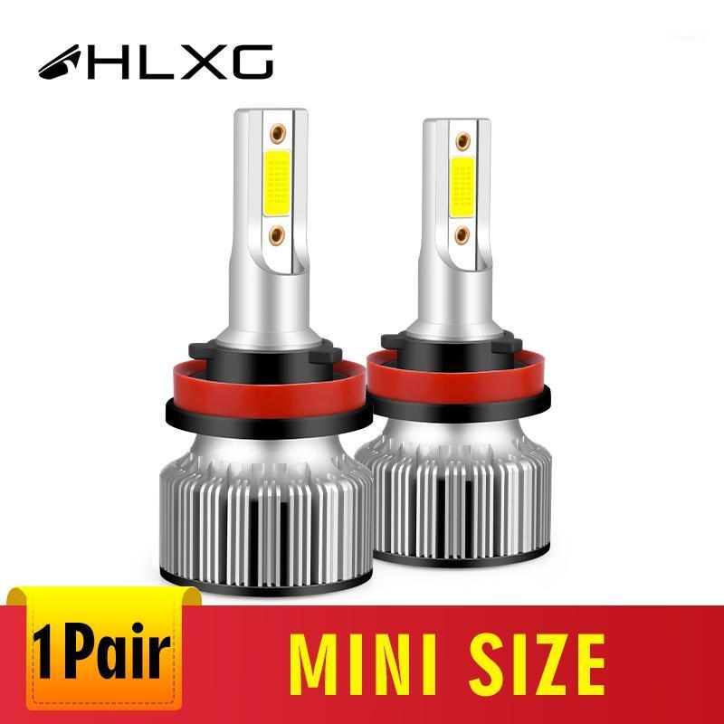 

H11 LED Fog Lamp Mini Size Motobile Styling Bulb H8 9005 9006 led lampada luce Bulb 10000LM 12V Headlight H7 H4 6000K HLXG1