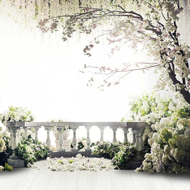 

Mehofoto Flowers Photo backdrop wedding Photography Backgrounds trees garden party backdrops CM-69421