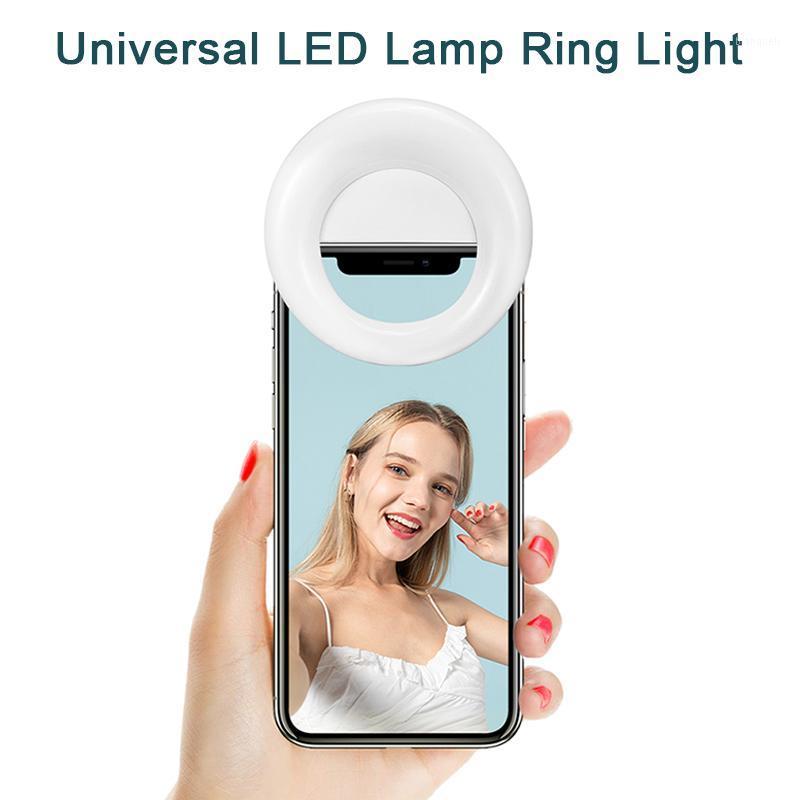 

Universal LED Lamp Ring Light Clip Selfie Fill Enhancing USB Charge for 11 pro xr x xs max 6 7 8 plus for Huawei1