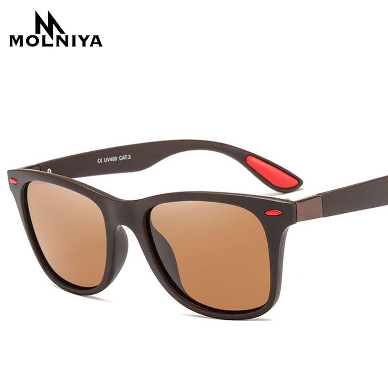 

Fashion Classic Men Polarized Sunglasses Retro Women Siamese Solid Color Big Frame Sun Glasses Eyewear UV400