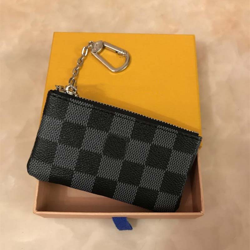 

Womens Mens Ring Credit Card Holder Coin Purse Luxury Designers Mini Wallets Bag Leather Handbags GGs LOUISS VUTTONS LVs YSLs, White grid