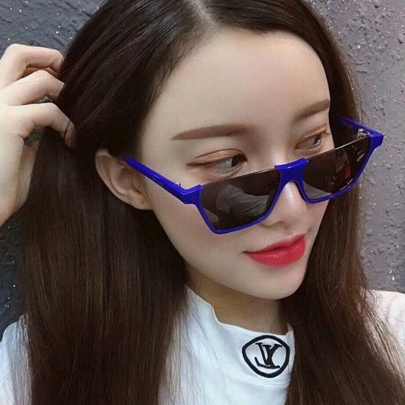 

2021 New Fashion Half Frame Sunglasses Women Vintage Retro Semi Rimless Square Sun Glasses Mens Shade UV400 Eyewear