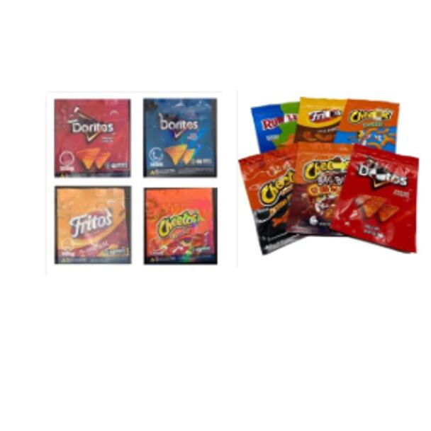 

New 10 types Potato chips medibles Cheetos Maylar bags resealable edibles DORITOS Cheese Gummi Worm Cheetos bag Packaging bags