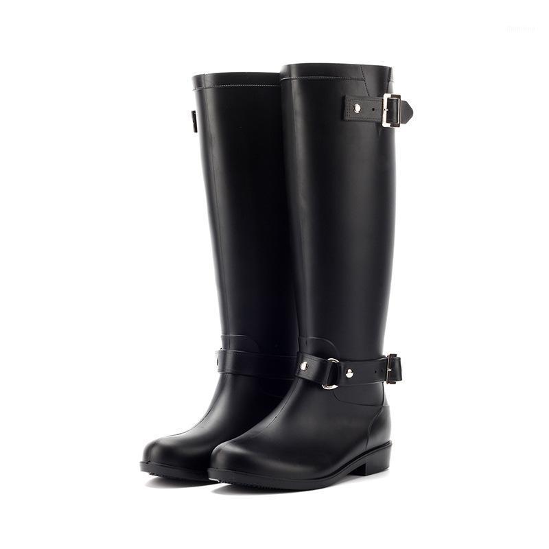 

British Style Women Boots Hot Motorcycle Boots Winter Women Shoes For Knee-high Boot Punk Booties Ladies Footwear Botas1, Black